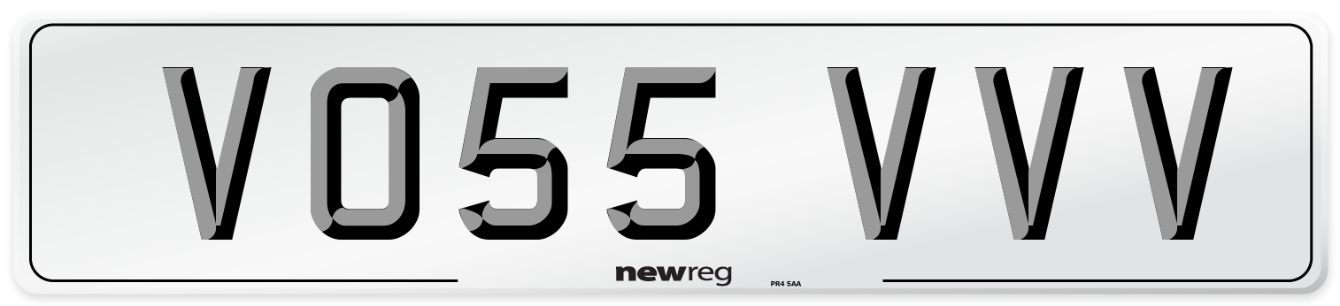 VO55 VVV Number Plate from New Reg